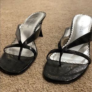 Black dress sandals